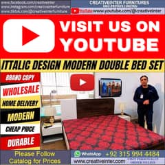 Double Bed Set Full King Size Dressing Almari Single Home Furniture