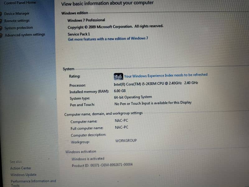 Core i5 2nd Generation Laptop for sale 5