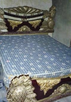 bedset/double bed/wooden bed/side table/dressing table