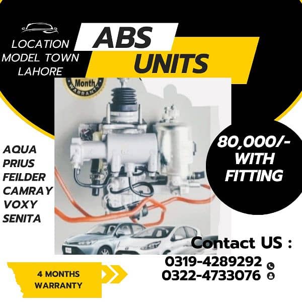 ABS unit available  03194289292 0