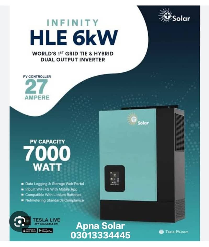 Tesla HLE 6 kw pv 7000 0