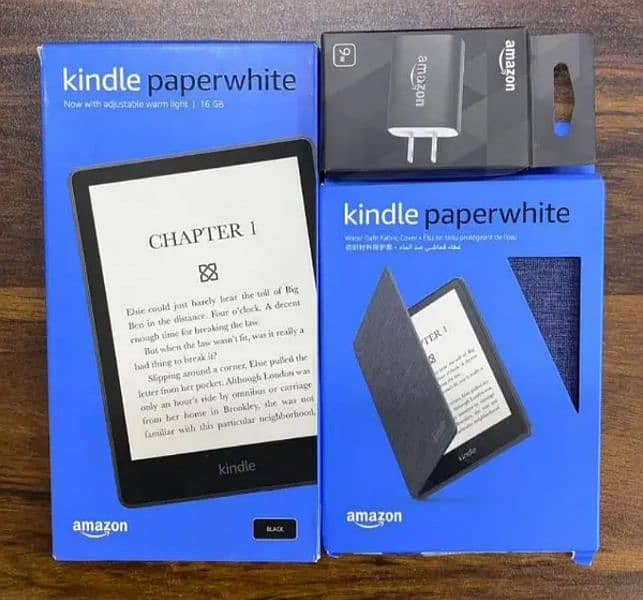 Kindle paper white with bundle amazon charger fabric cover premium pen 0