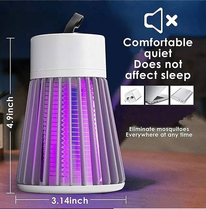 ELECTRIC MOSQUITO KILLER LAMP USB CONNECTED LAMP PORTABLE 360 DEGREES 1