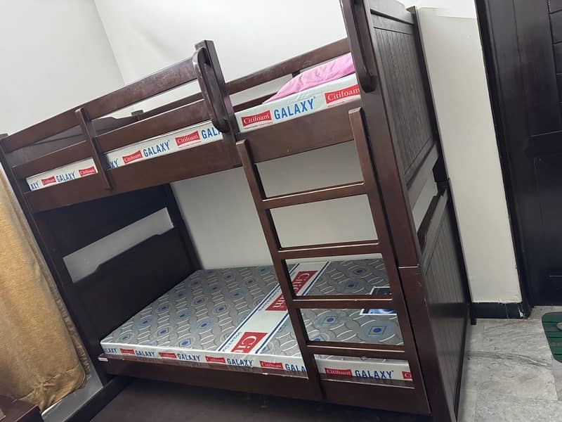 Kids’ Bunk Bed —with mattresses —Only 3 Months Used! 3