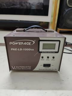 Powerage automatic voltage stabilizer PAE-LED-1000VA p