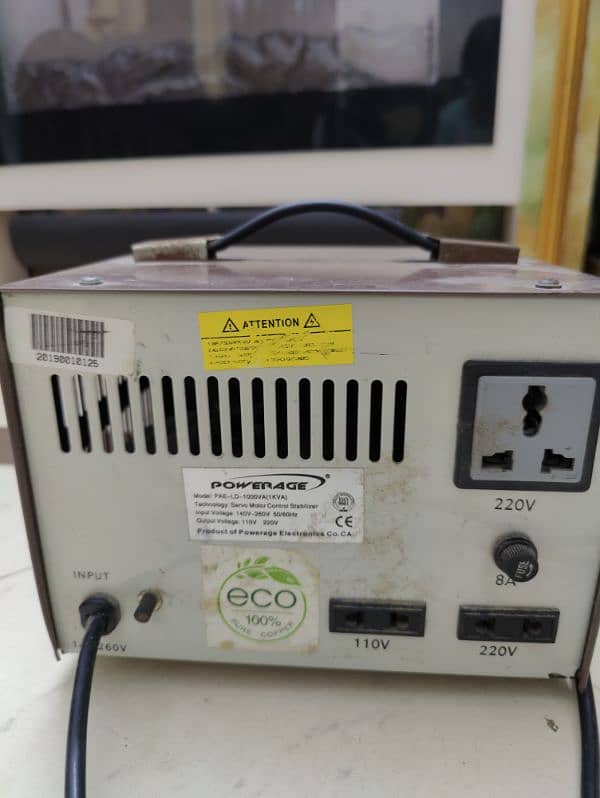 Powerage automatic voltage stabilizer PAE-LED-1000VA p 1