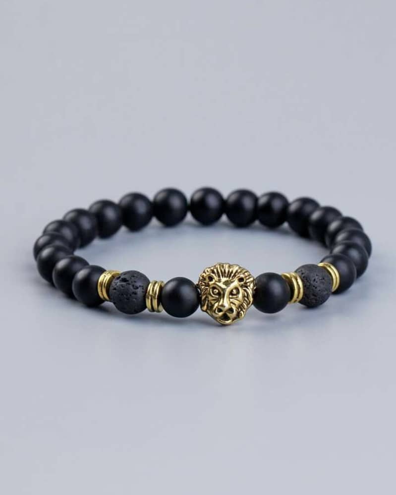 Mens lion bracelet 0