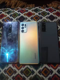 Samsung Mobile S20 OPPO Reno 6 and OnePlus 8