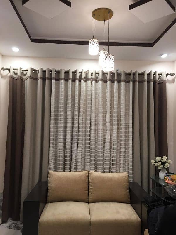 Drawing room fancy modern curtains | 2 panels | just like new 10/10 0