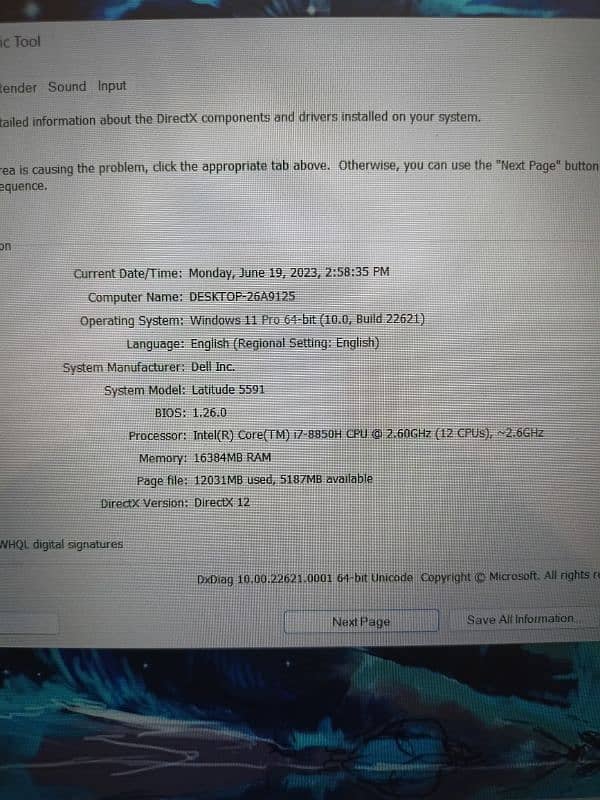Dell latitude 5591 i-7 8th Gen, 2 GB, MX 130 card, Touch 16/512 SSD 8
