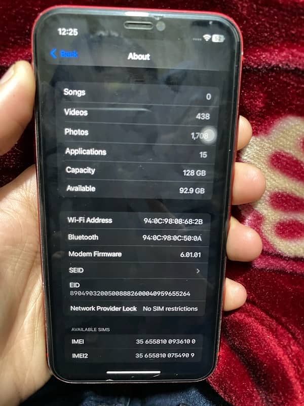 iPhone 11 128 GB factory unlock 5