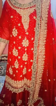 Red bridal lehenga