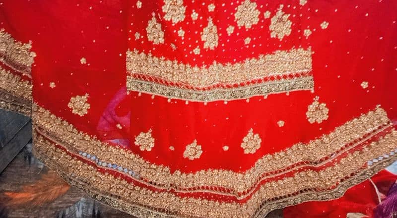 Red bridal lehenga 1