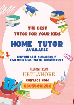 Qualified Home Tutor Available