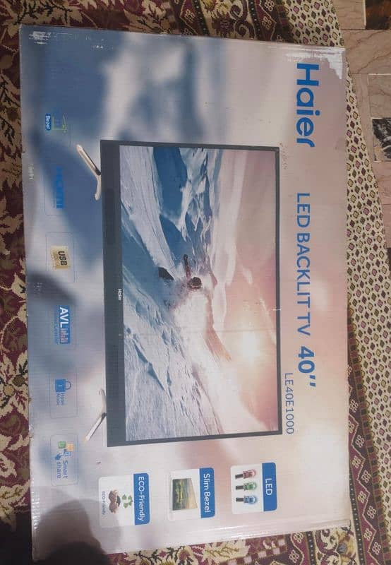 Haier Led 40 inch new condition 0