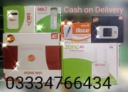 Zong 4G Bolt+ Ultra Modem Jazz 4G Router Ufone 4G WiFi Internet Device