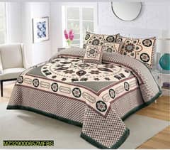 4 Pcs Jacquard Painted Double Bedsheet