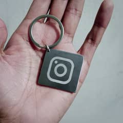 Instagram ID keychain (steel)