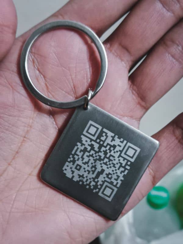 Instagram ID keychain (steel) 1