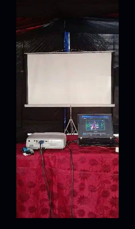 projector with screen speaker available on rent Smds sound system 4