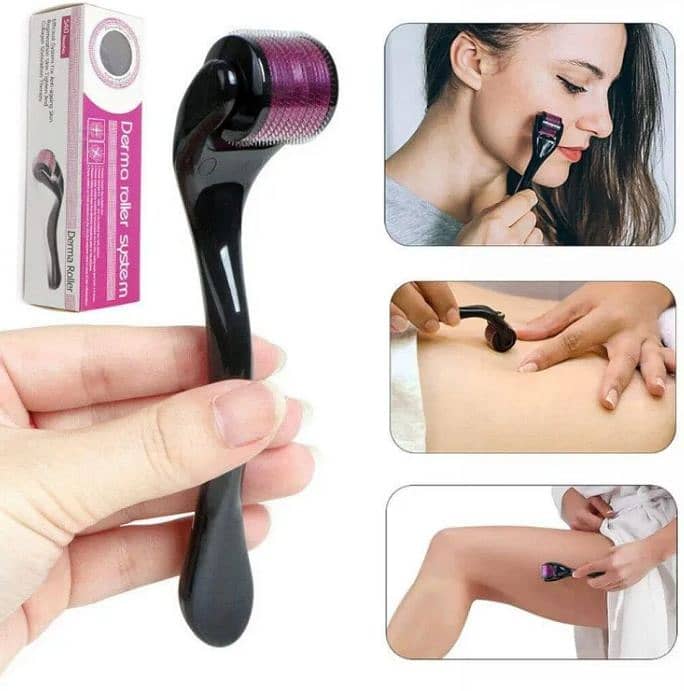 Derma Roller, 540 Needle Cross-Line Derma Roller for Anti-Aging Skin 3