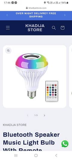 Bluetooth Speaker Music Bulb With Remote