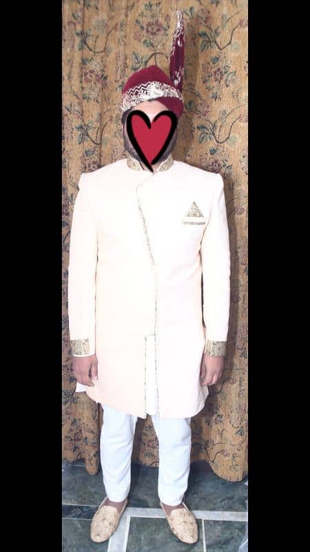 Sherwani and qula with khusa urgeent salee 1