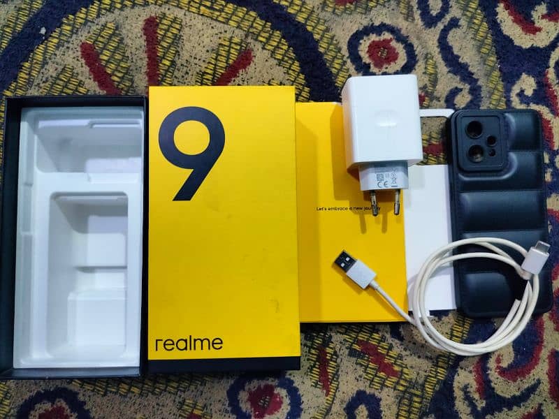 Realme 9 (4G) Complete Box & Accessories 8/128GB (SLIGHTLY USED 10/10) 1