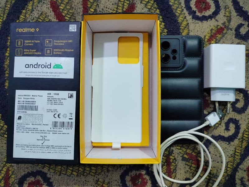 Realme 9 Complete Box & Accessories 8/128 GB (SLIGHTLY USED 10/10) 2