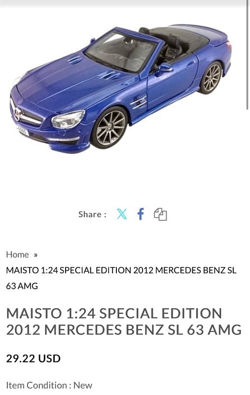 Maisto special edition Mercedes Benz, dıe-cast model. 2