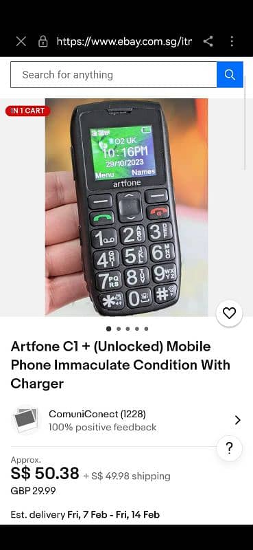 Artfone for sale with desktop. charger imported piece 3