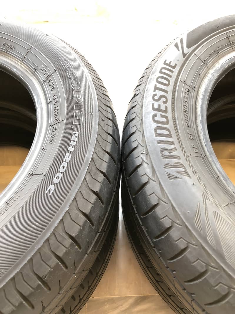 4tyres set 175/65 R14 (BRIDGESTONE)(condition 8/10) 13