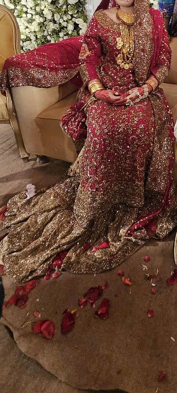 bridal dress for baraat and valima 2