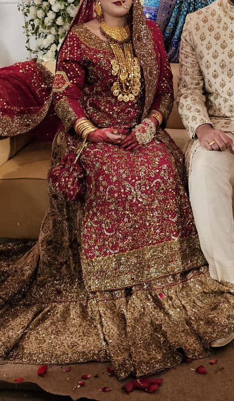 bridal dress for baraat and valima 5