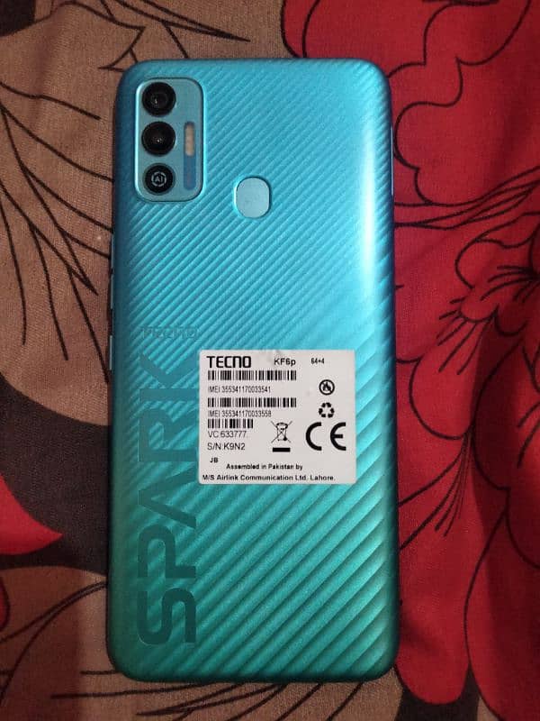 Tecno spark 7T 4/64=box charjar 0