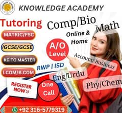 Home Tutor,Online Tutor,Home Tution,O/A level,Kg,Montess,IGCSE,English