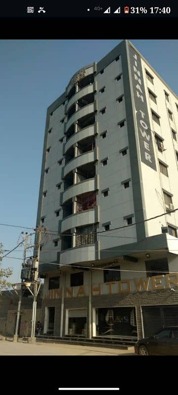 2 bed lounge JINNAH TOWER block 11 gulistan e jauhar near BIN HASHIM 7