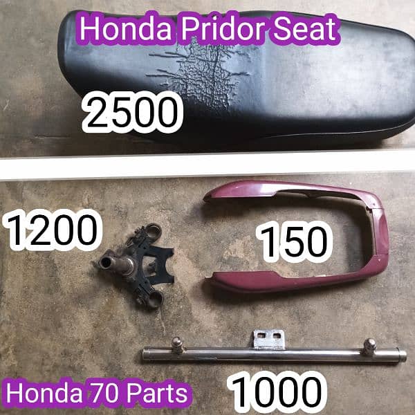 Honda 70 & Pridor Spare Parts 0