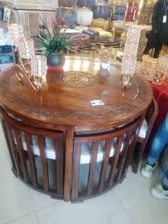 Wooden Round Dining table | Center table