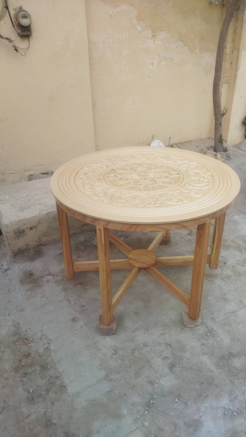 Wooden Round Dining table | Center table 2