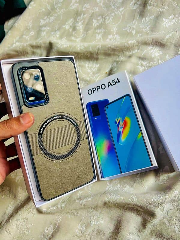 oppo A54 4/128 with box and charger 1