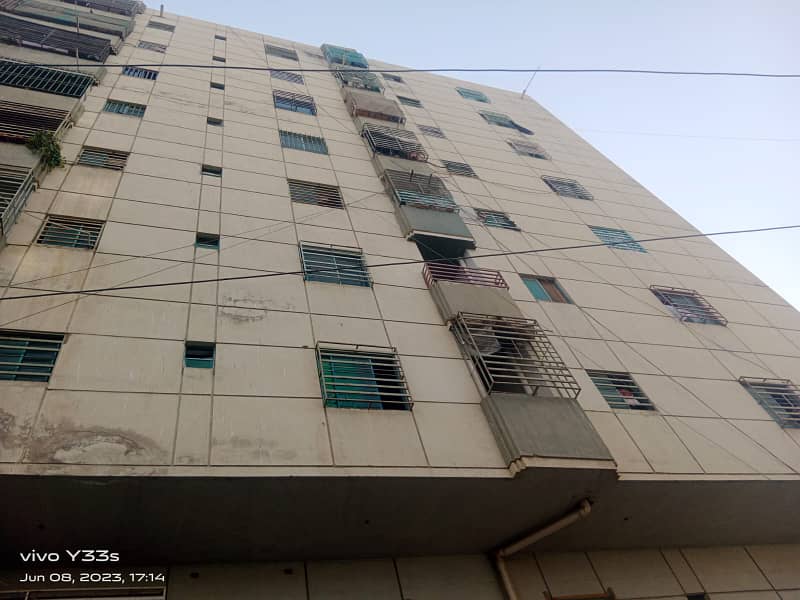 1 BED + 1 LOUNCH FLAT FOR SALE IN NEW BUILDING GHOURI CLASSIC APARTMENT SECTOR 11 A NORTH KARACHI 0