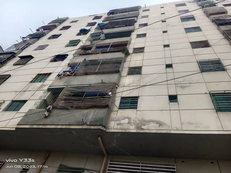 1 BED + 1 LOUNCH FLAT FOR SALE IN NEW BUILDING GHOURI CLASSIC APARTMENT SECTOR 11 A NORTH KARACHI 5