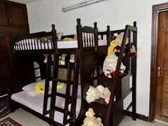 bunk bed along with 2 new Matress for sale