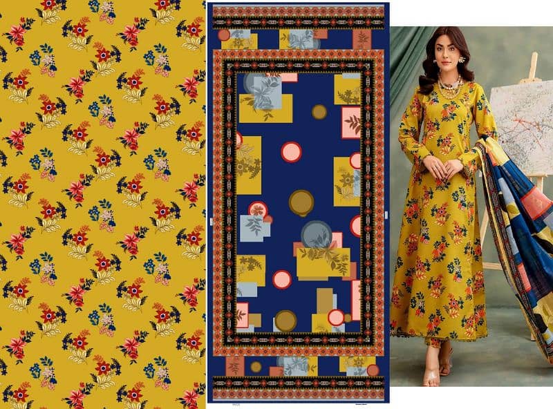 3 psc suits Brand New unstitched winter collection in 3800 cheep price 0