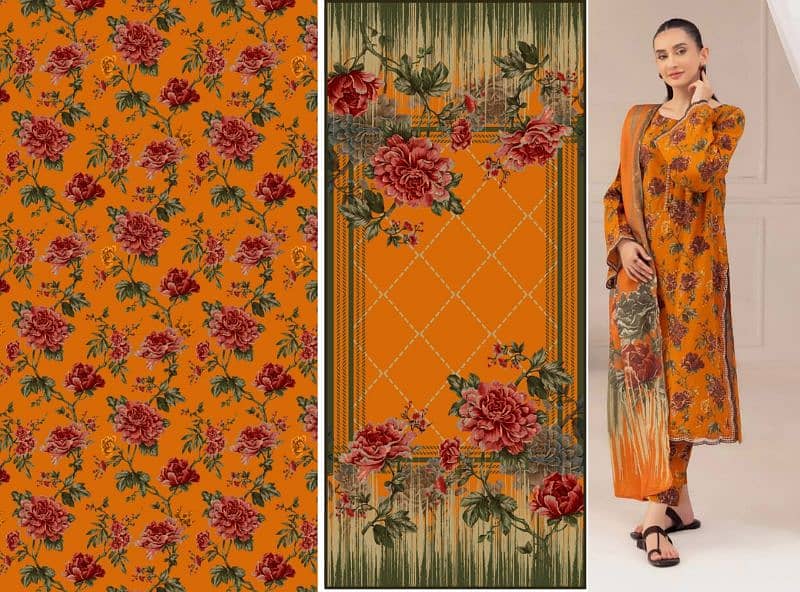 3 psc suits Brand New unstitched winter collection in 3800 cheep price 12