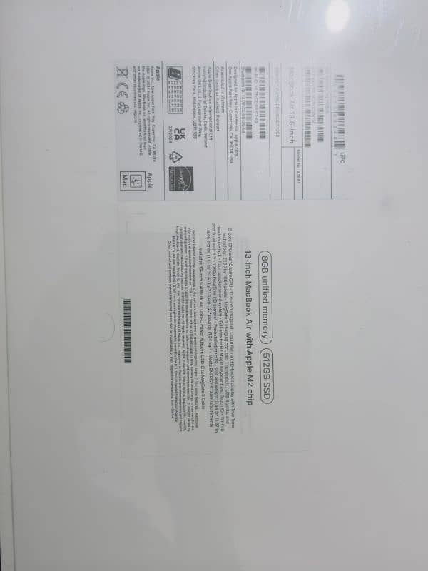 Apple MACBOOK AIR 13.6” M2 CHIP MLY43 8-512GB 1