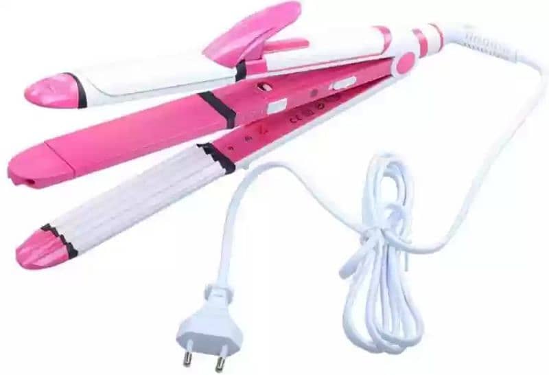 kemei hair straightener 3 in 1 1