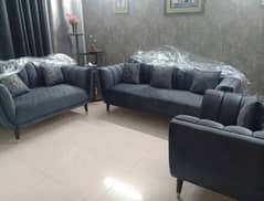 Sofa Set Grey 6 Seater