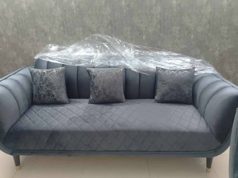 Sofa Set Grey 6 Seater 5